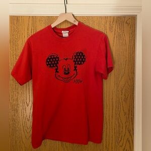 Disney Red Mickey Mouse Starry Kids Tee